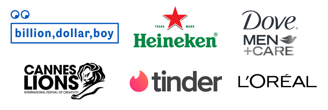 Billion Dollar Boy, Heineken, Dove Men+Care, Cannes Lions, Tinder, L’Oréal